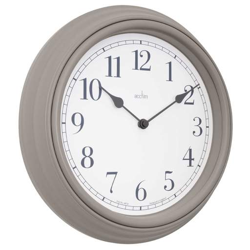 Acctim 28cm Devonshire Modern Country Style Wall Clock Pigeon Grey - Image 3