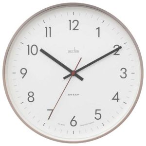 Acctim 30cm Aster Wall Clock Mocha