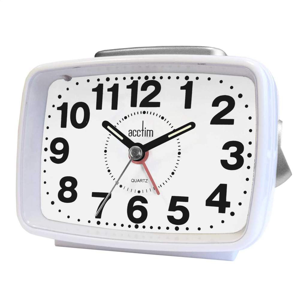 Acctim Titan 2 Alarm Clock White - Image 2