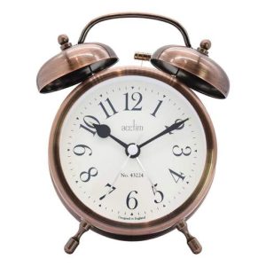 Acctim Pembridge Quartz Bell Alarm Antique Brass