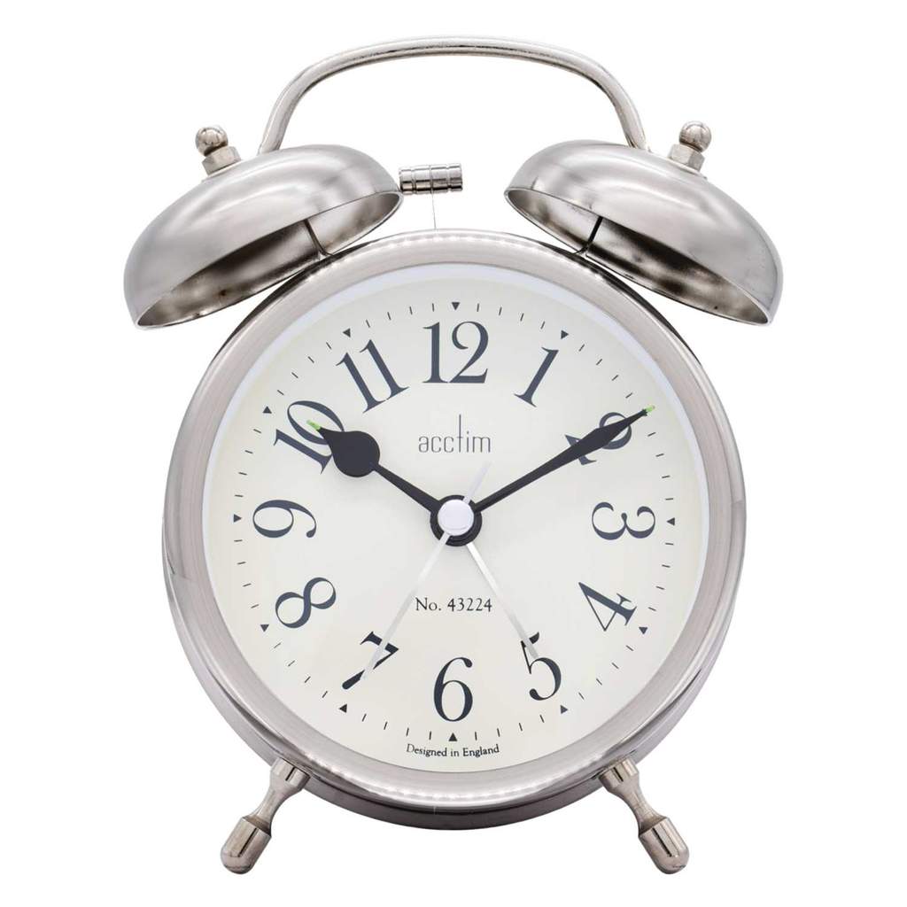 Acctim Pembridge Quartz Bell Alarm Antique Silver - Image 2
