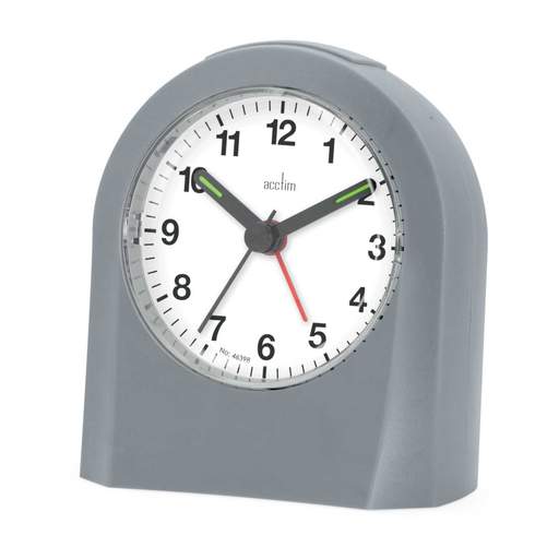 Acctim Palma Alarm Clock Grey