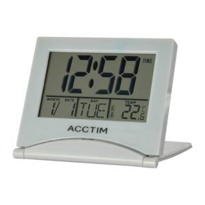Acctim Mini Flip 2 LCD Alarm Clock Grey