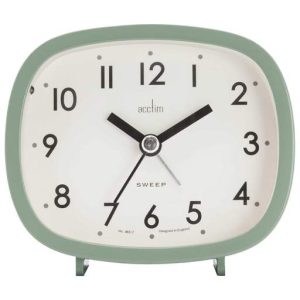 Acctim Hilda Retro Non-Ticking Alarm Clock Cloverfield