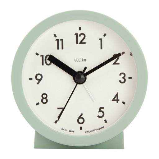 Acctim Gaby Alarm Clock in Cool Mint