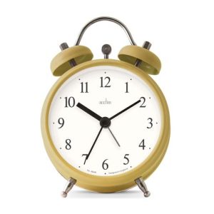 Acctim Haven Faux Bell Alarm Clock Curry Powder