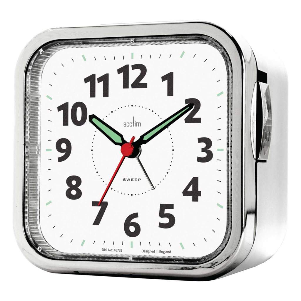 Acctim Otis Analogue Sweep Bell Alarm White - Image 3