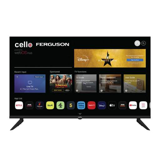 Cello 43" Smart TV LG Web OS Platform with Freeview Play