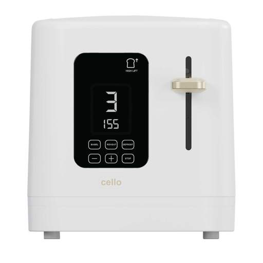 Cello 2 Slice Digital Toaster White