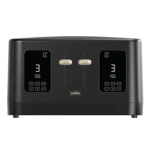 Cello 4 Slice Digital Toaster Black