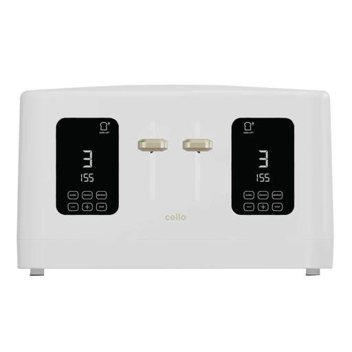 Cello 4 Slice Digital Toaster White