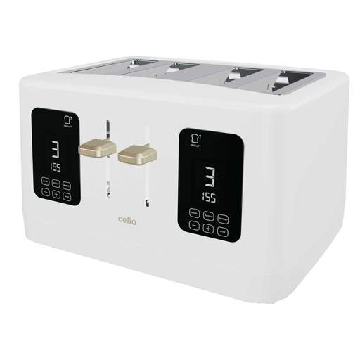Cello 4 Slice Digital Toaster White - Image 2