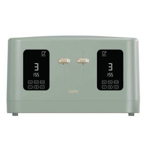 Cello 4 Slice Digital Toaster Green