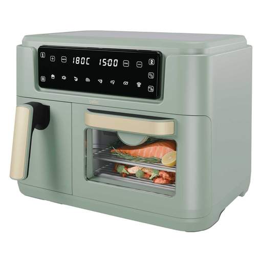 Cello Dual Zone Air Fryer Basket & Oven Green - Image 2