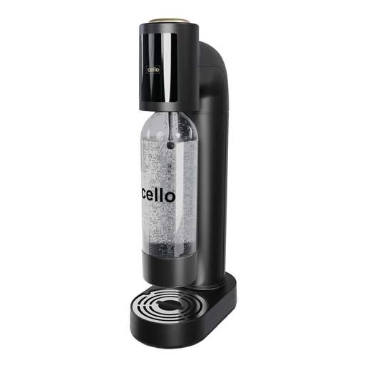 Cello Soda Maker with CO2 Gas Cannister Black