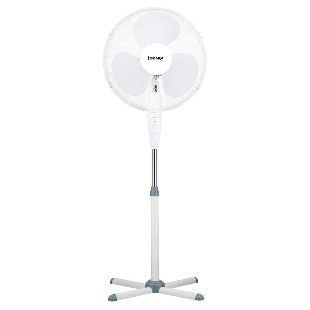 Igenix 16 Inch Pedestal Fan White - Image 4