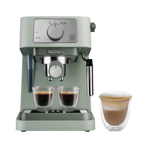 Delonghi Stilosa Manual Coffee Machine Green - Image 4