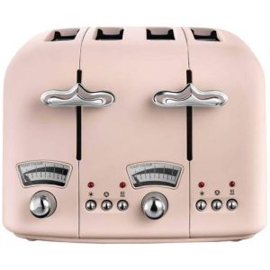 Delonghi 4 Slice Argento Toaster Pink