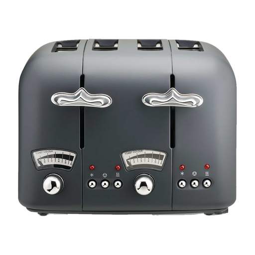 Delonghi 4 Slice Argento Toaster Silver