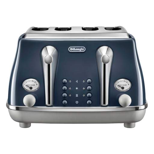 Delonghi 4 Slice Icona Capitals Toaster London Blue
