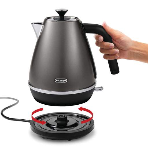 Delonghi 1.7L Distinta X Stainless Steel Kettle Titanium - Image 3