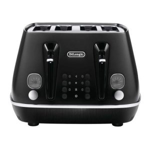 Delonghi 4 Slice Distinta X Stainless Steel Toaster Black