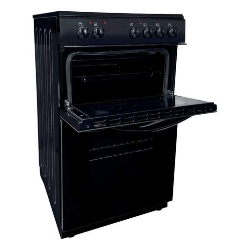 Statesman 50CM Double Oven Electric Cooker Black - Image 3