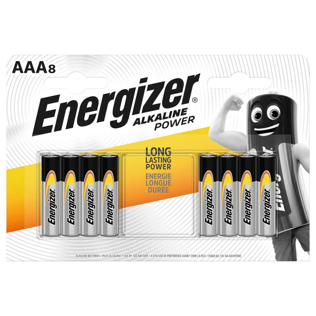 Energizer AAA Alkaline Batteries 8 Pack - Image 2