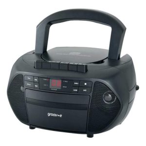 Groove Traditional Boombox CD & Cassette Player Radio