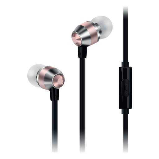 Groove Smart Buds Metal Earphones with Remote MIC Rose Gold