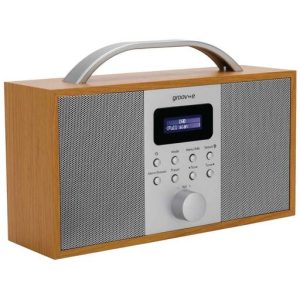 Groove Boston Wood DAB/FM Radio with Bluetooth