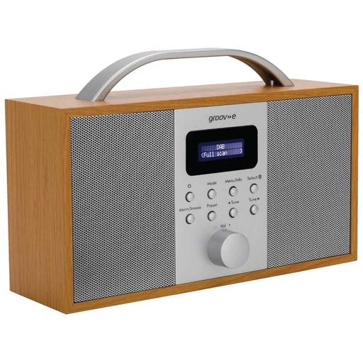 Groove Boston Wood DAB/FM Radio with Bluetooth