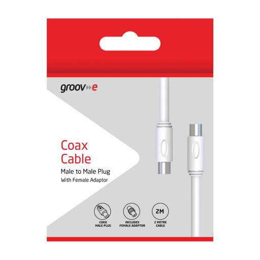 Groove Coax Male to Coax Male with Female Adaptor - Image 3