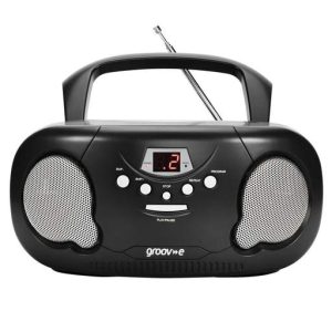 Groove Portable CD Radio Boombox Black
