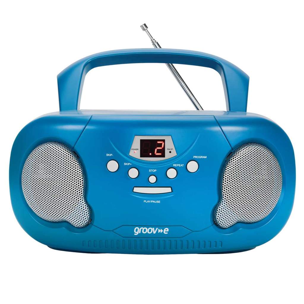 Groove Portable CD Radio Boombox Blue - Image 4