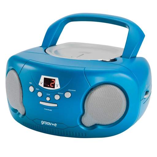 Groove Portable CD Radio Boombox Blue - Image 3