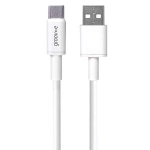 Groove USB-C to USB-A Charging Cable 2M - White