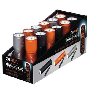 RAC 9 LED Aluminium Torch (CDU 12)