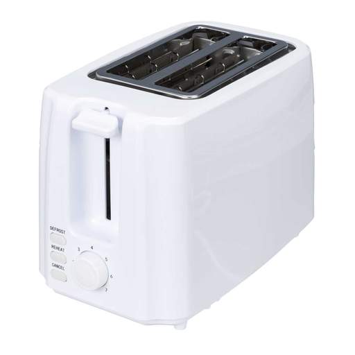 Igenix White Plastic 2 Slice Toaster - Image 2