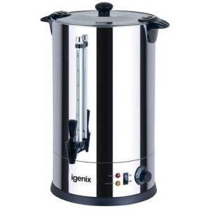 Igenix Igenix 15L s/s catering urn in single layer, 230V/1650W, 50/60Hz,BS plug,with thermostat regulator from 30-100℃,5 layer brown boxes and no gift box