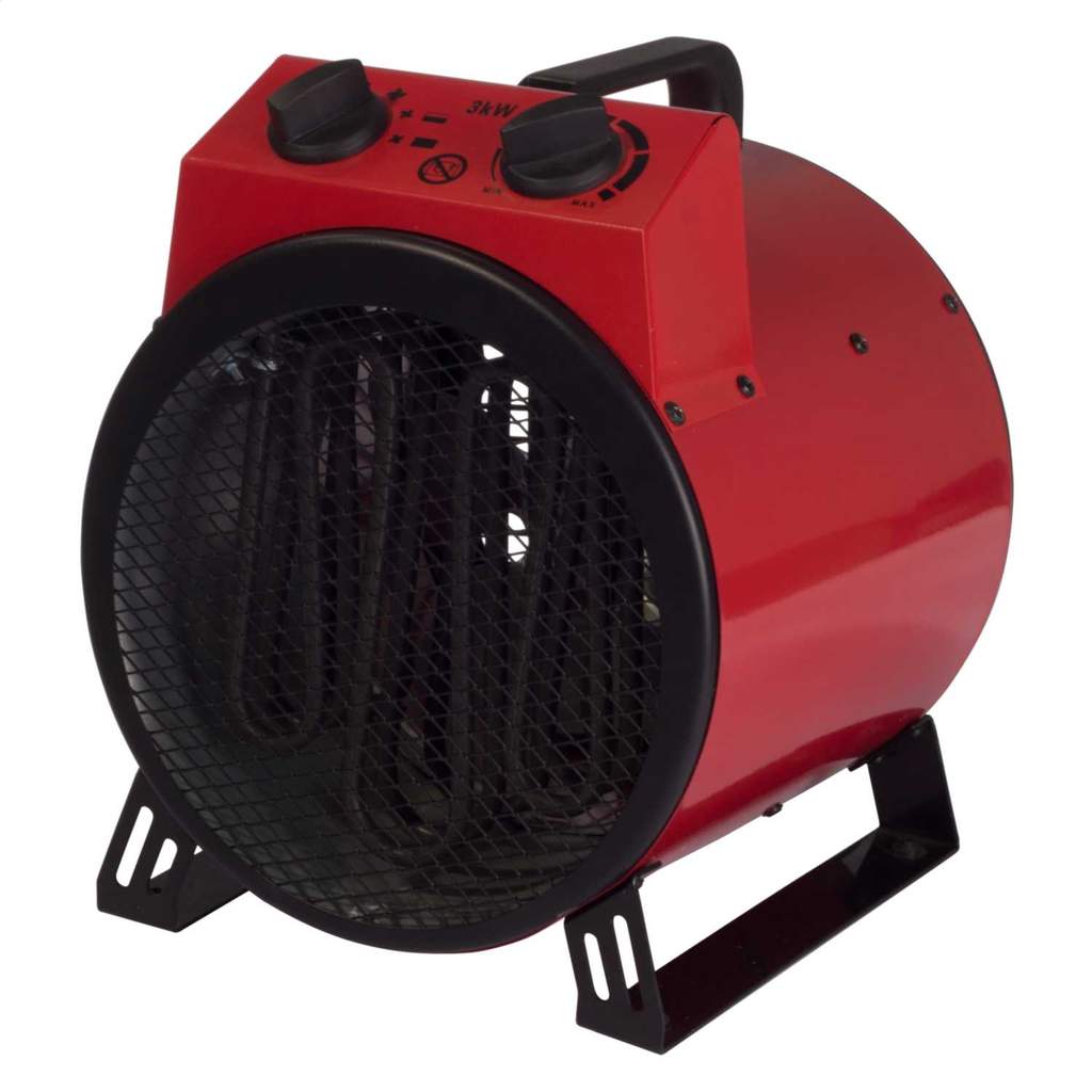 Igenix 3000W Industrial Fan Heater Red - Image 2