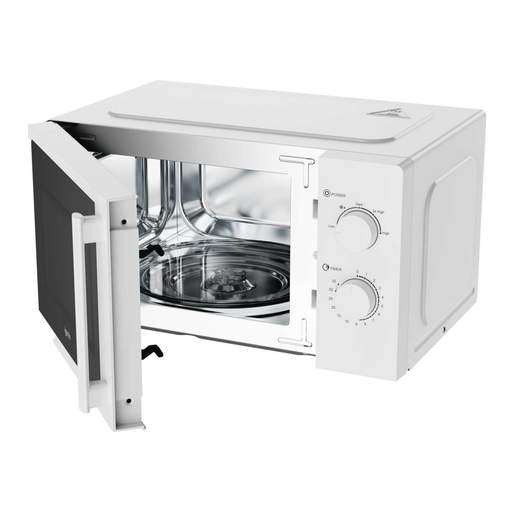 Igenix 20L 800W Manual Microwave White with Stainless Steel Cavity - Image 2