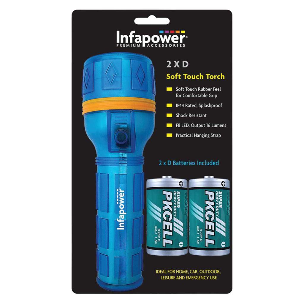 Infapower Infapower 2D Soft Touch Rubber Torch - Image 2