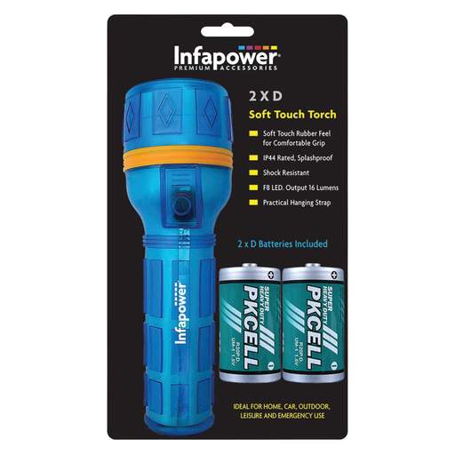 Infapower Infapower 2D Soft Touch Rubber Torch
