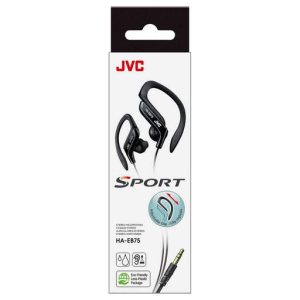 JVC Sports Earphones with Adjustable Clip - Black