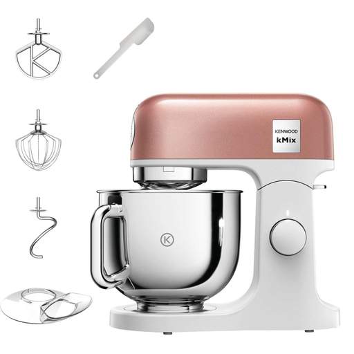 Kenwood 5L kMix Stand Mixer Pink Apricot with Stainless Steel Bowl - Image 4