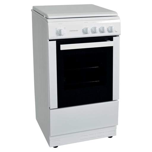 Statesman 50cm Gas Cooker with Lid White - Image 3