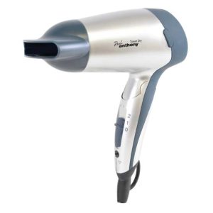 Paul Anthony 1200W Travel Hairdryer Silver/Black