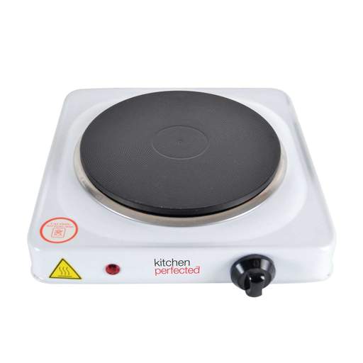 Kitchen Perfected 1.5kW Single Hotplate White
