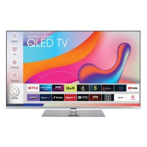 Mitchell & Brown 43" Premium Plus QLED 4K UHD Borderless Smart Linux OS TV with Swivel Stand